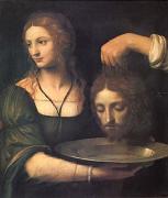 Bernadino Luini Salome Receiving the Head of John the Baptist (mk05) oil on canvas